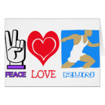 PEACE LOVE RUN CARDS