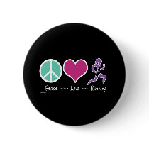 Peace Love Running buttons