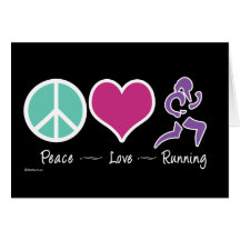 Peace Love Running Cards