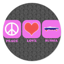 Peace Love Russia stickers