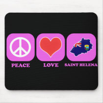 Peace Love Saint Helena mousepads by coolcountry Peace Love Saint Helena mousepads