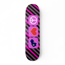 Peace Love Saint Helena Custom Skate Board