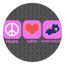 Peace Love Saint Helena stickers by coolcountry Peace Love Saint Helena stickers