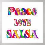 Peace Love Salsa Print