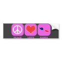 Peace Love Samoa bumper stickers