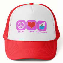 Peace Love San Marino hats