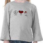 Peace Love Santa T Shirts