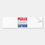 Peace Love Santorum Bumper Sticker