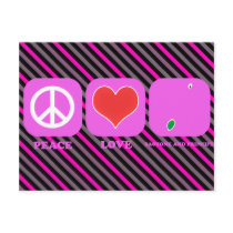 Peace Love Saotome And Principe postcards