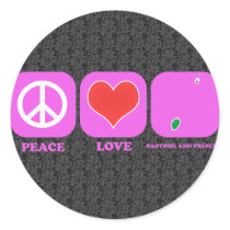 Peace Love Saotome And Principe stickers