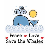 Peace Love Save The Whales Hoodie t-shirts