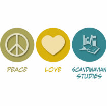 Peace Love Scandinavian Studies photo sculptures