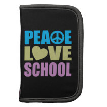 Peace Love School Folio Planner
