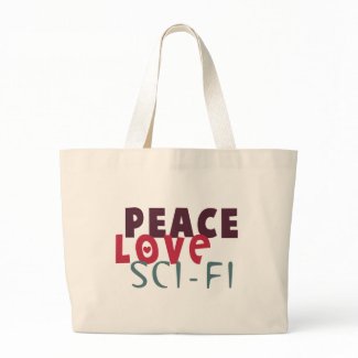Peace Love Sci-Fi bag
