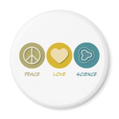 Peace Love Science Refrigerator Magnets by 1000suns