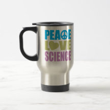 Peace Love Science Mug