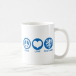 Peace Love Scotland Mug