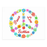 Peace Love Scotties Postcards