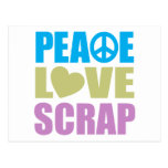 Peace Love Scrap Postcards