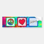 Peace, Love, Seagulls Bumper Stickers