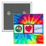 Peace, Love, Seagulls Button