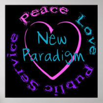 Peace Love Service Poster