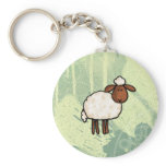 peace love sheep key chain