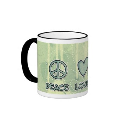 peace love sheep mug