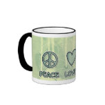 peace love sheep mug