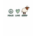 peace love sheep t-shirts