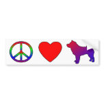 Peace Love Shiba Inus Bumper Stickers