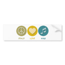 Peace Love Sing bumper stickers by 1000suns Peace Love Sing bumper stickers