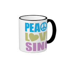 Peace Love Sing Coffee Mug