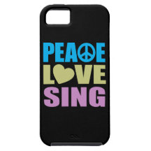 Peace Love Sing iPhone 5 Case