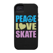 Peace Love Skate Case-Mate iPhone 4 Covers