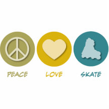 Peace Love Skate Photo Sculpture