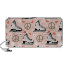 Peace Love Skating Doodle Speakers