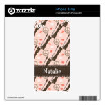 Peace Love Ski iPhone 4 / 4s Skin Decals For iPhone 4S