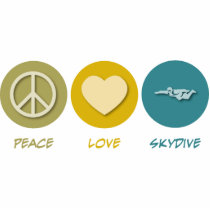 Peace Love Skydive photo sculptures by 1000suns Peace Love Skydive photo sculptures