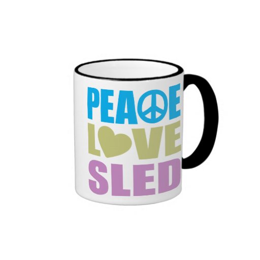 Peace Love Sled Coffee Mug