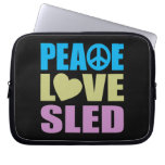 Peace Love Sled Computer Sleeves