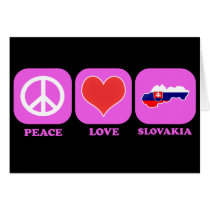 Peace Love Slovakia cards by coolcountry Peace Love Slovakia cards
