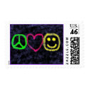 peace love smile postage
