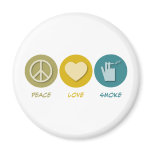 Peace Love Smoke magnets