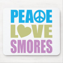 Peace Love Smores Mousepad