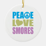 Peace Love Smores Ornaments