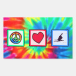 Peace, Love, Snow Skiing Sticker