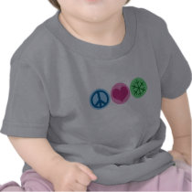 Peace Love Snow T Shirts