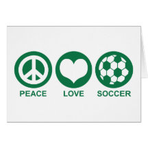 Peace Love Soccer Cards