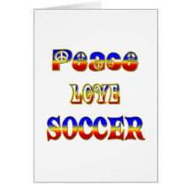 Peace Love Soccer Cards